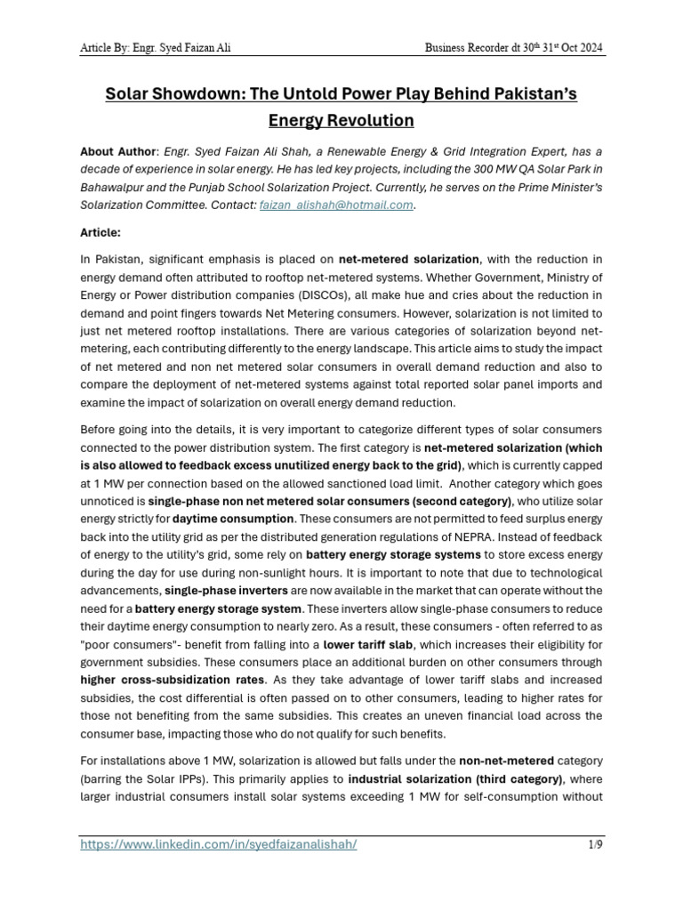 Article Solar Show Down Final | PDF | Solar Power | Photovoltaics