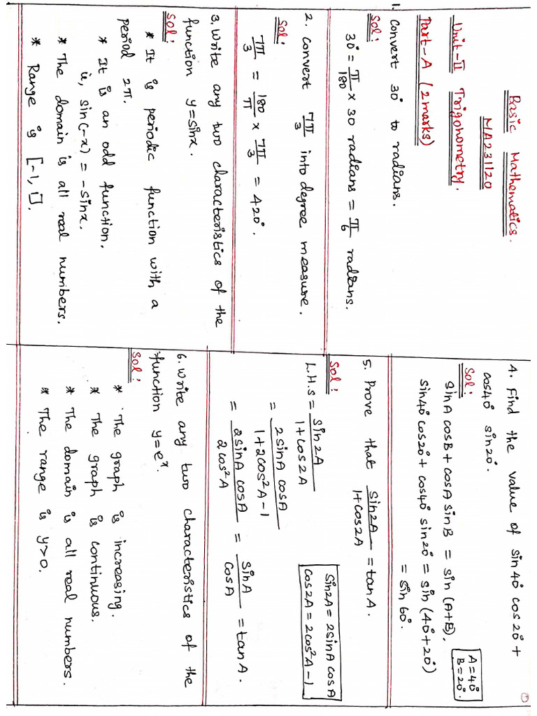 Unit 2 MA231120 | PDF