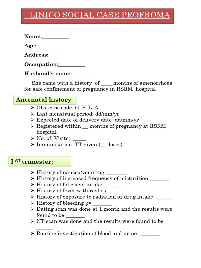 Antenatal Case | PDF | Maternal Death | Childbirth
