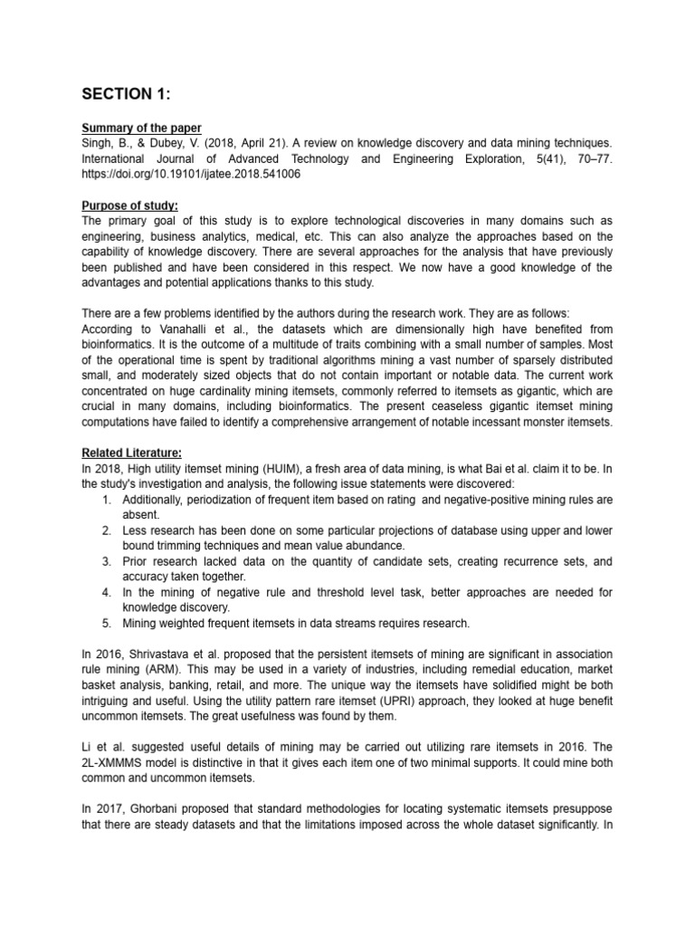 Reading Assignment 1 | PDF | Data Mining | Data