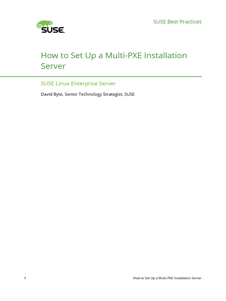 Multi-PXE Server Setup for SUSE | PDF | Booting | Free Software