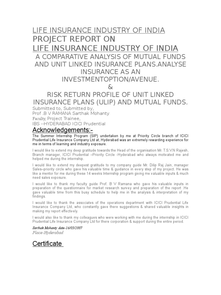 Life Insurance Industry of India | PDF | Beta (Finance) | Insurance
