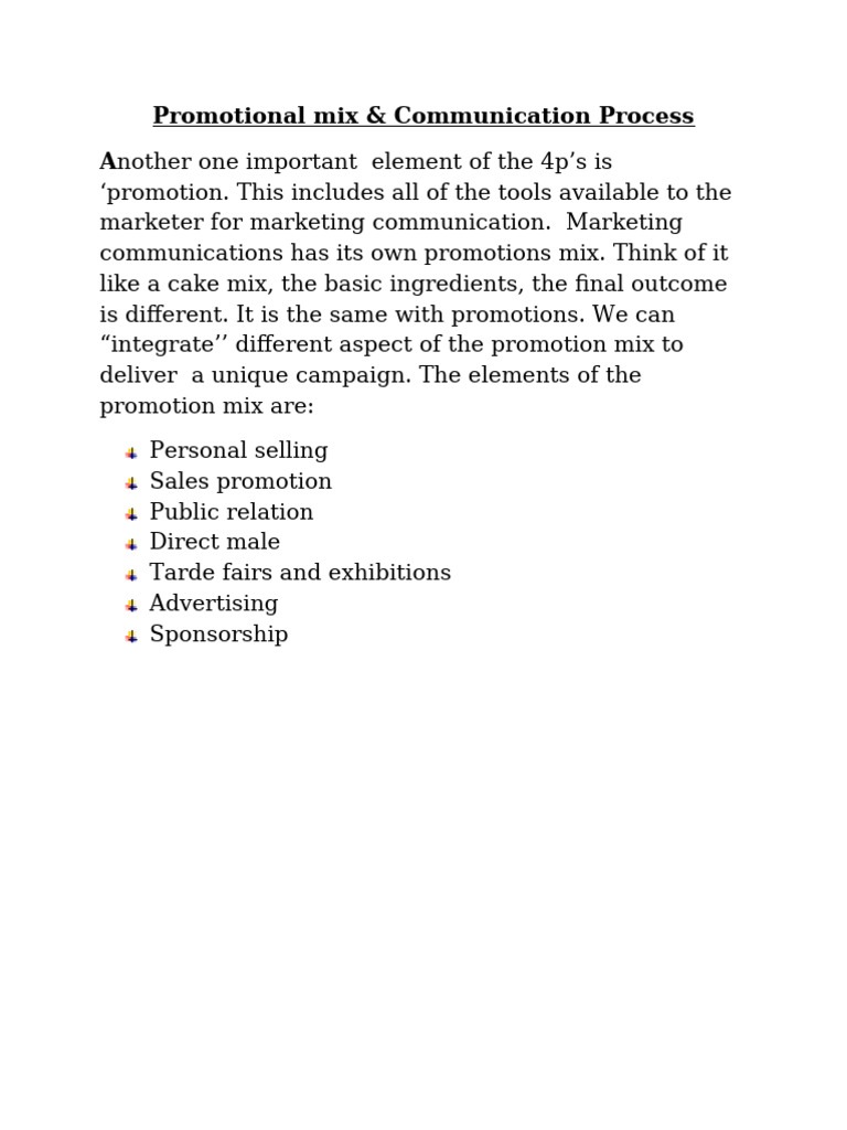 Promotional Mix Report | PDF | Marketing | Advertising