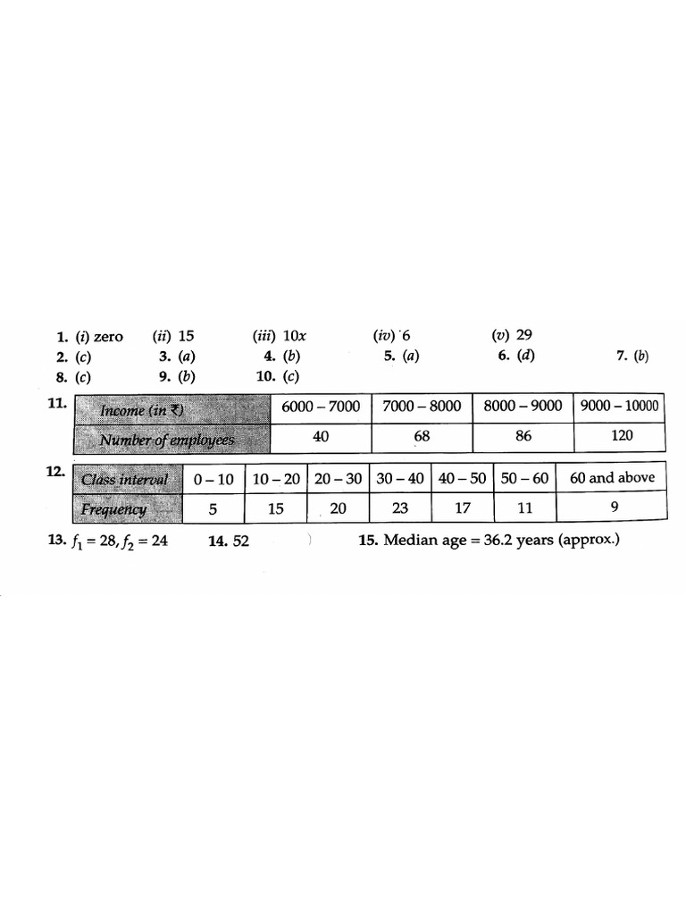 Ans Standard Statistics - 01 | PDF