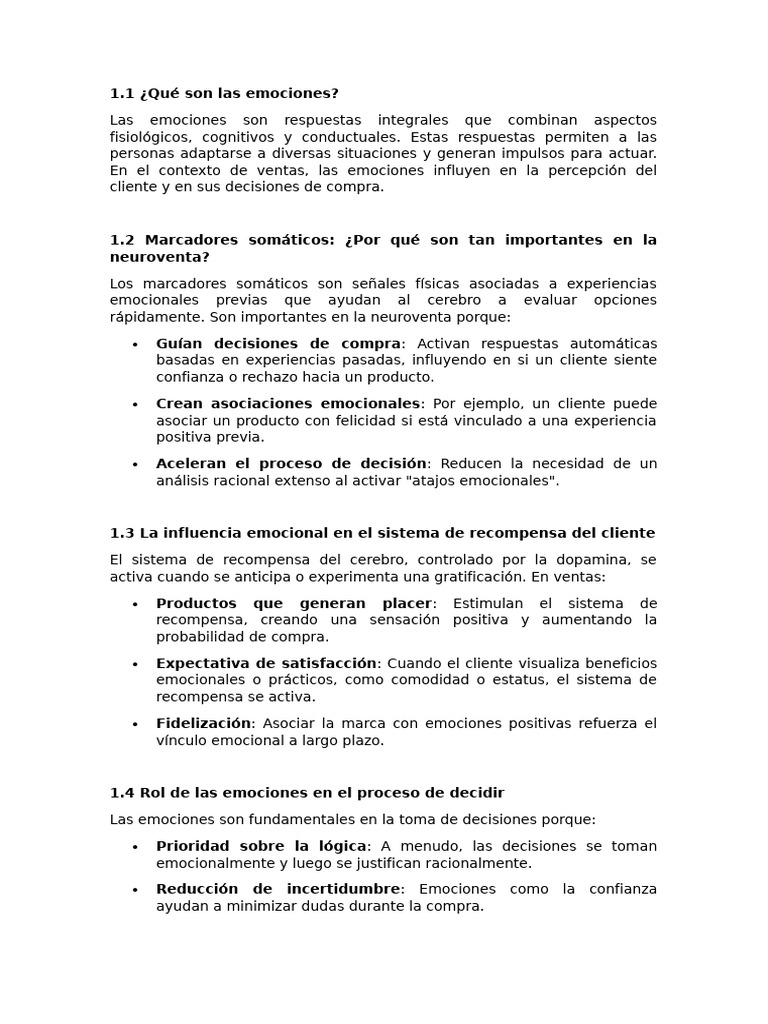 Emociones en Ventas: Claves para Éxito | PDF | Las emociones ...