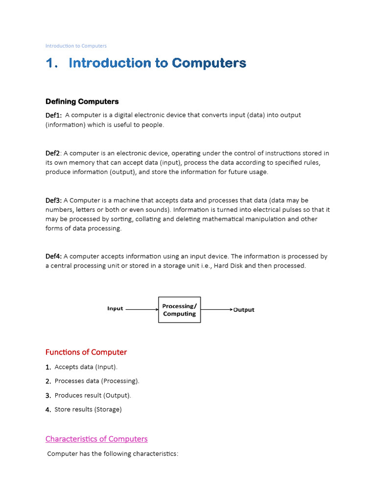 Comprehensive Guide to Computers | PDF | Computer Data Storage | Random ...