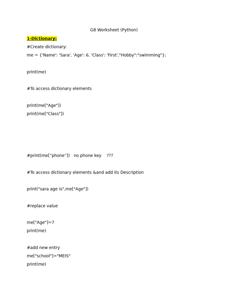 Grade 8 python pdf