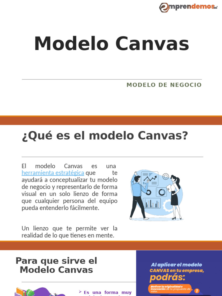 Guía Completa del Modelo Canvas | PDF | Negocios económicos | Economias