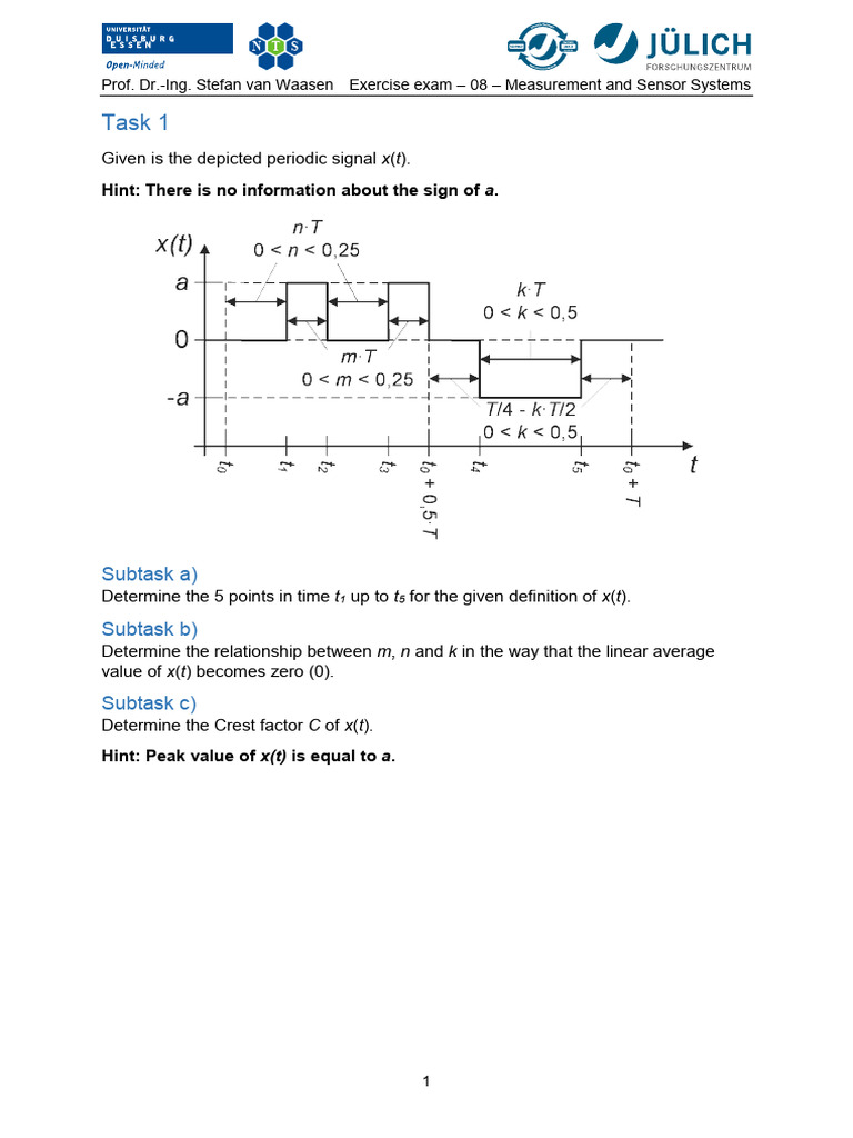 Exercise Exam 08 - Solutions | PDF | Materials Science | Electricity
