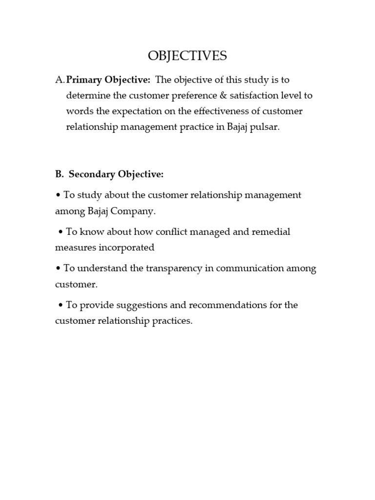 Objectives: Primary Objective | PDF