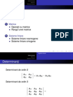 Algebra Liniar A: Determinan Ti