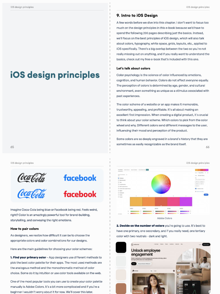 iOS Design Principles and Color Usage | PDF | Ios | Credit Card