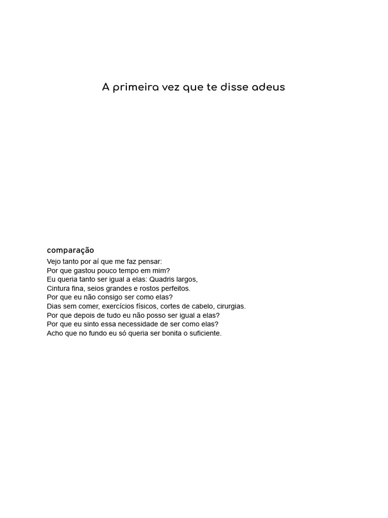 Reflexões sobre amor e saudade | PDF | Amor | Tempo