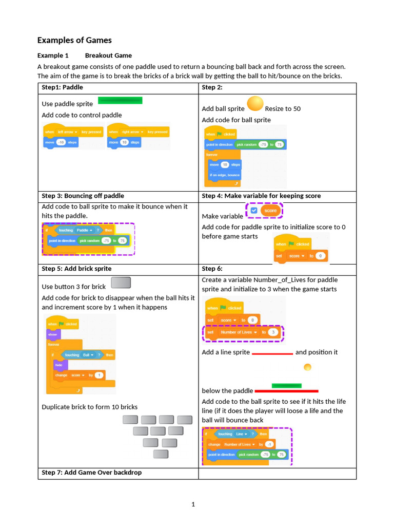 Scratch Activities | PDF | Scratch (Programming Language)