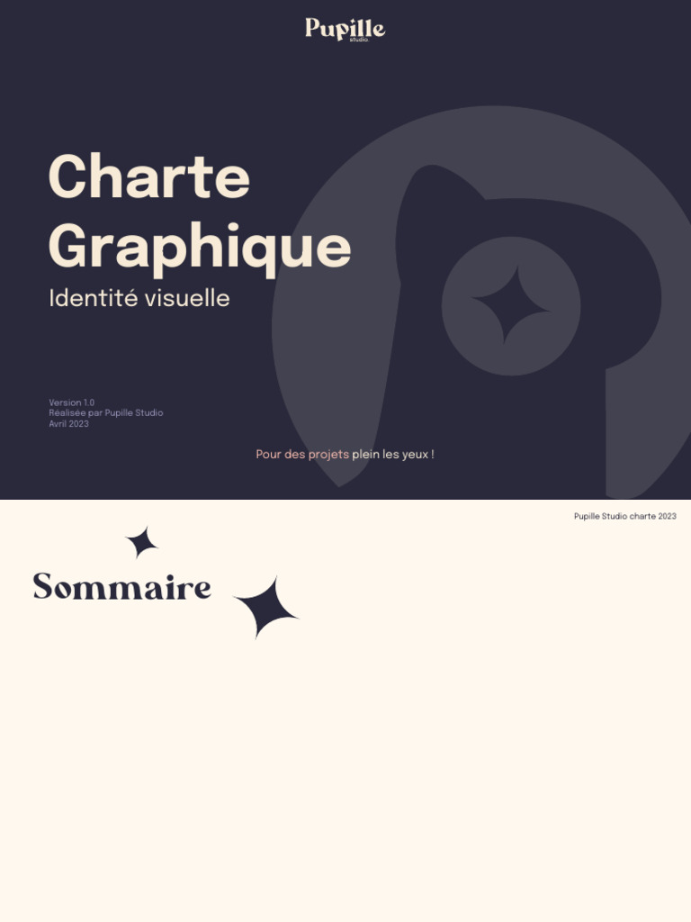 Charte graphique de Pupille Studio | PDF | Logos | Conception