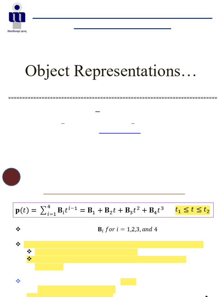 Lec-21 and Lec - 22 23 3D Object Representation Techniques | PDF ...