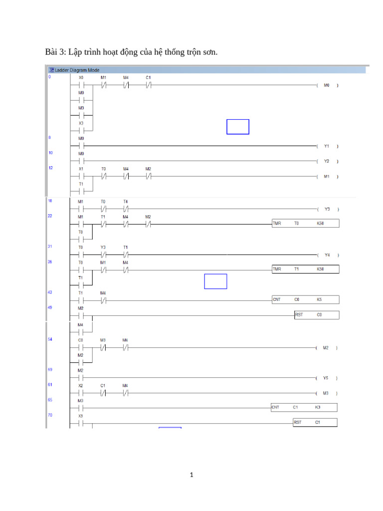 Bài Tập PLC | PDF