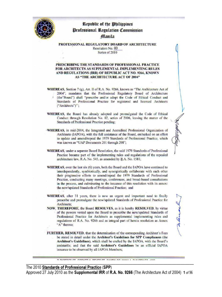 SPP For RLAs | PDF | Architect | Per Diem