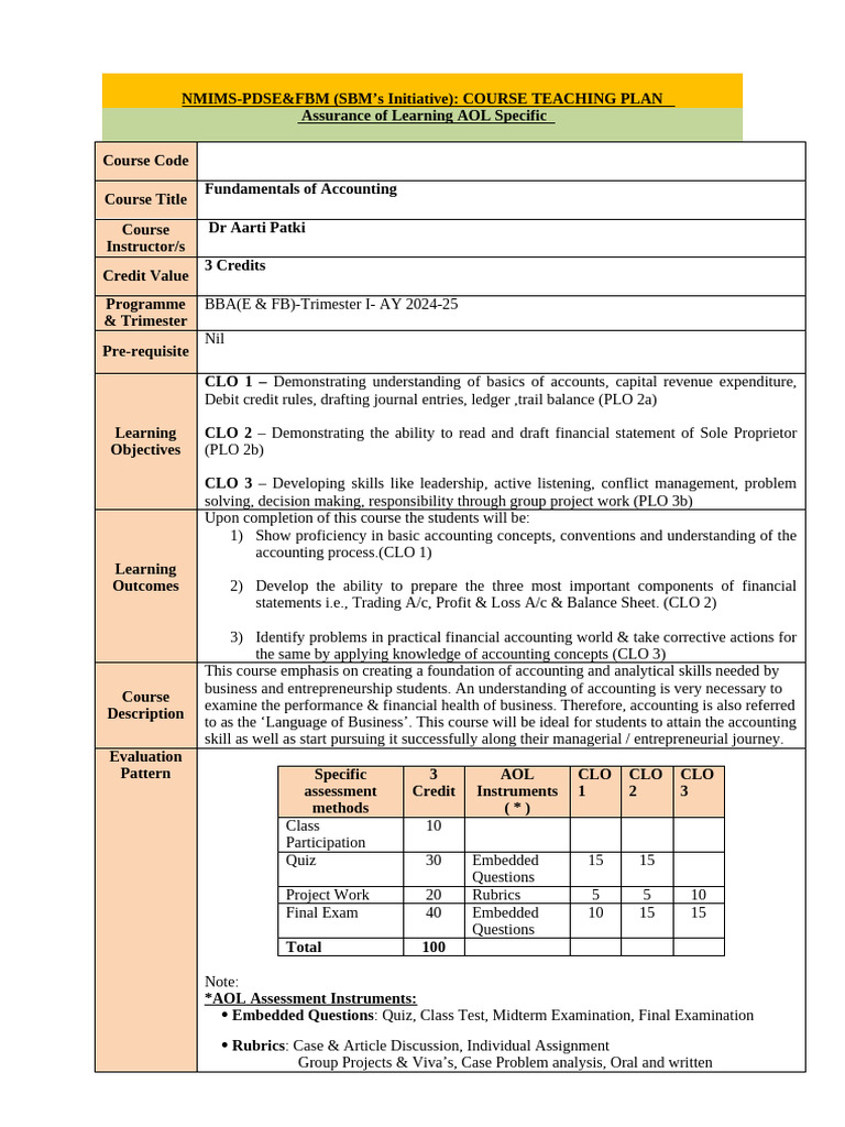 Fundamentals of Accounting | PDF | Debits And Credits | Business Economics