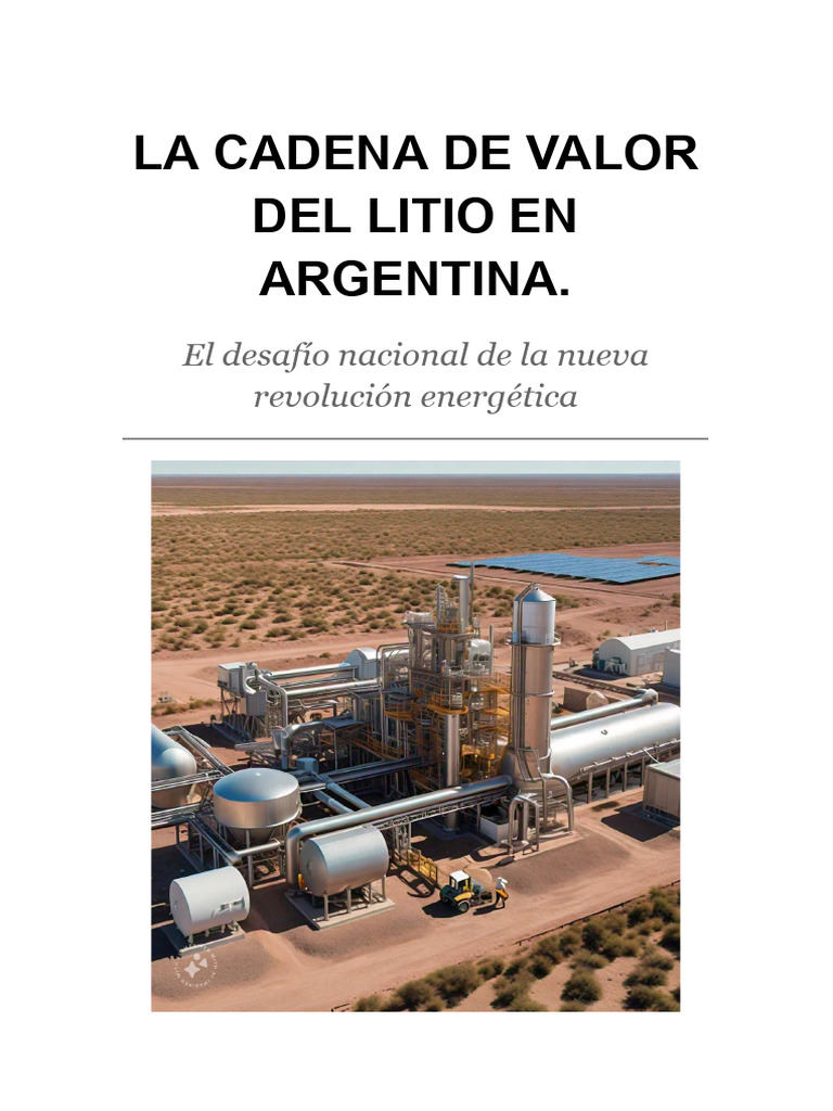 GEA - La Cadena de Valor Del Litio en Argentina | PDF | Minería ...