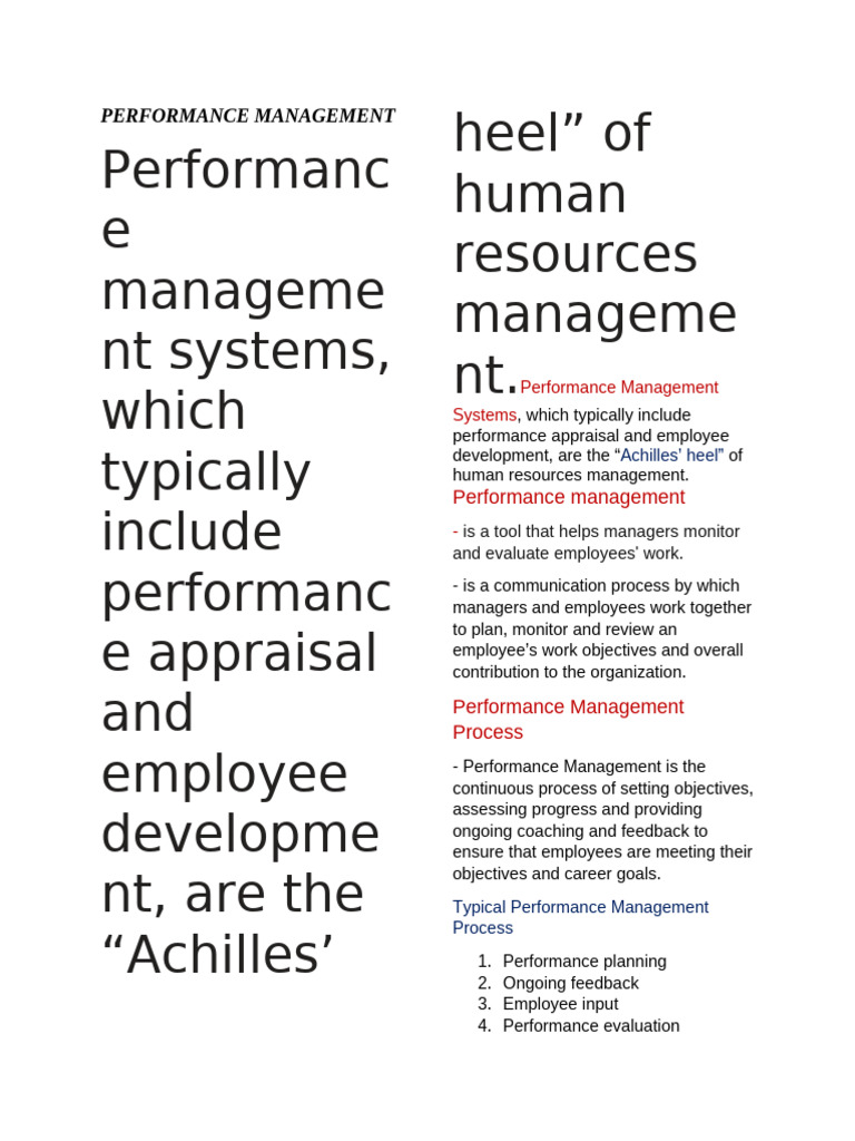 Performance-Management 053615 | PDF | Performance Appraisal | Goal