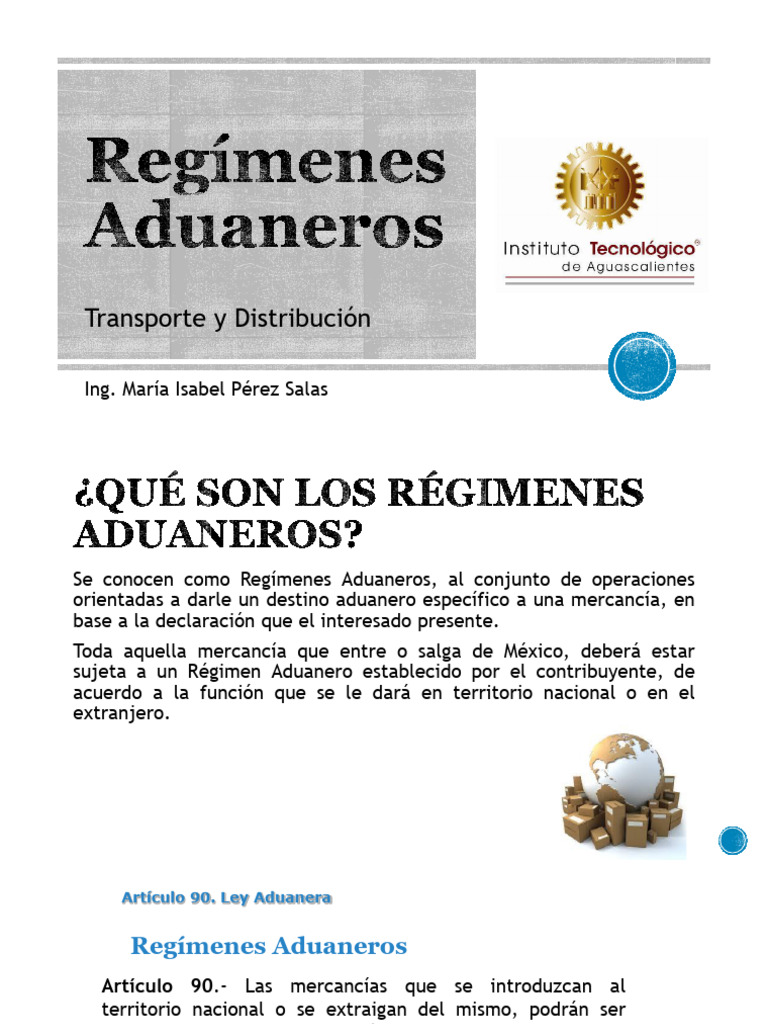 Guía de Regímenes Aduaneros en México | PDF | aduana | Economias