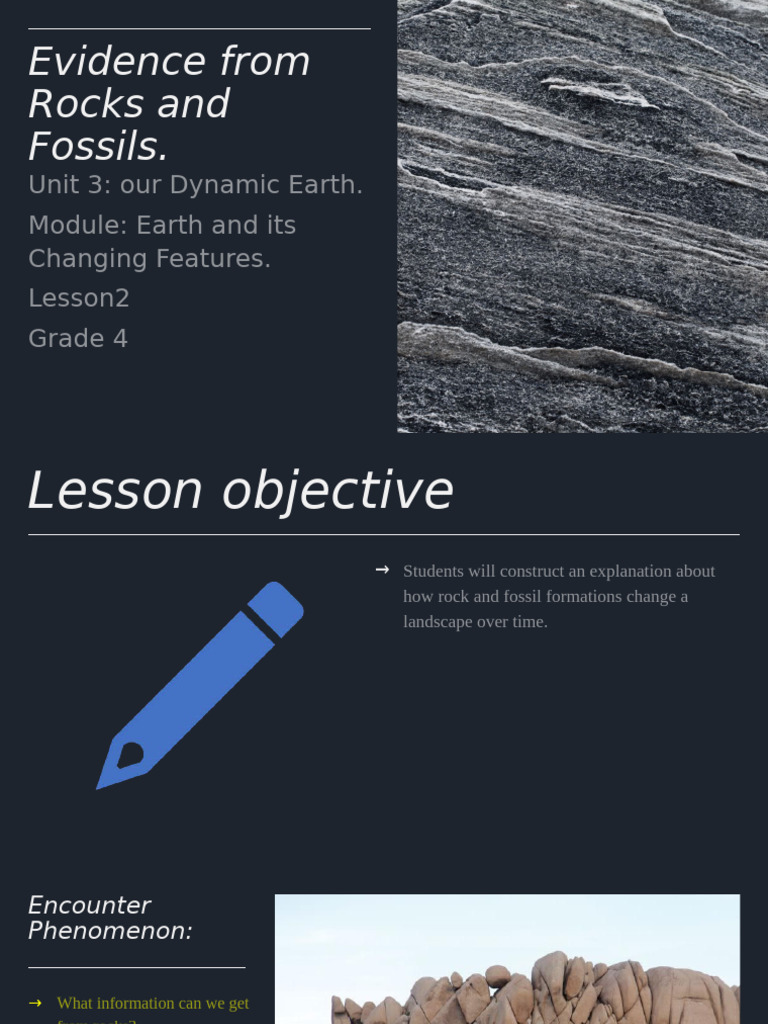 Evidence From Rocks and Fossils Vu6nA | PDF | Fossil | Sedimentary Rock