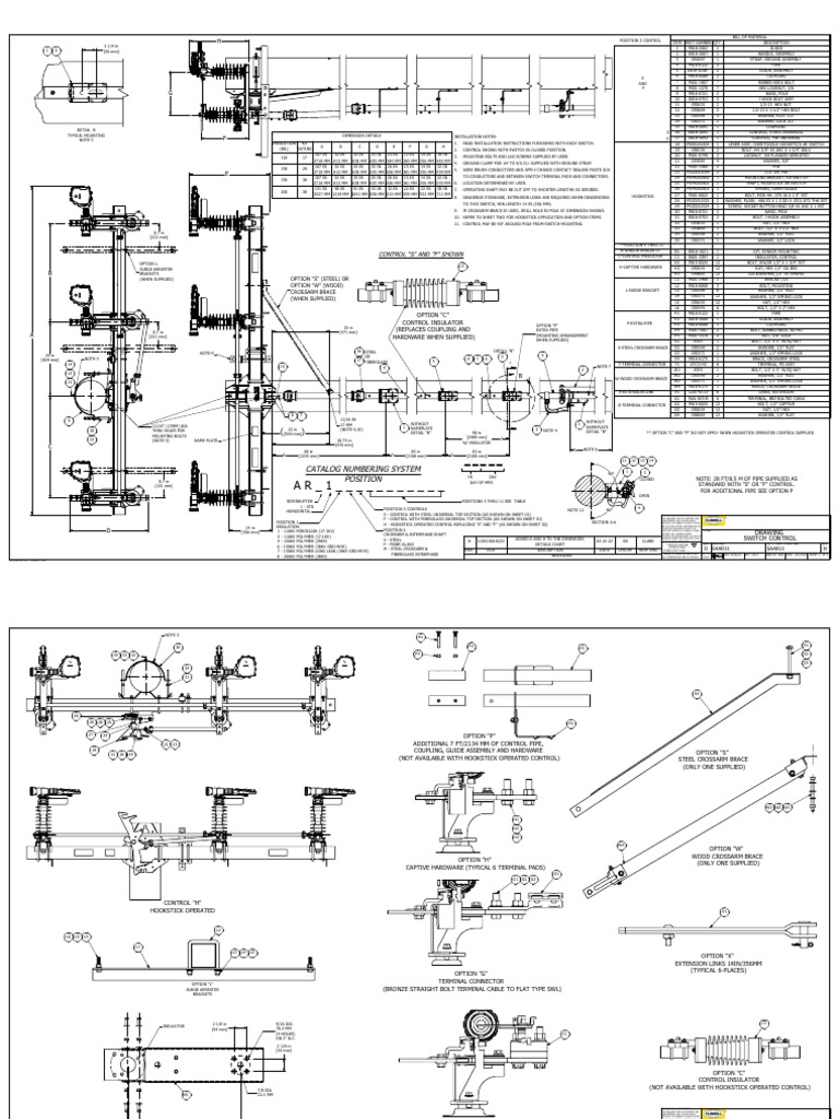 Switch Control Mounting Drawing | PDF | Screw | Electrical Connector