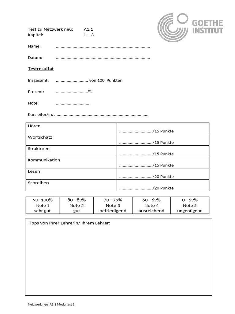 Test Modul 1 Kapitel 1-3 | PDF