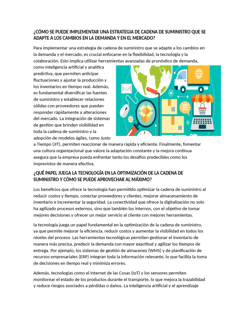 Estrategias para Optimizar la Cadena de Suministro | PDF | Cadena de ...