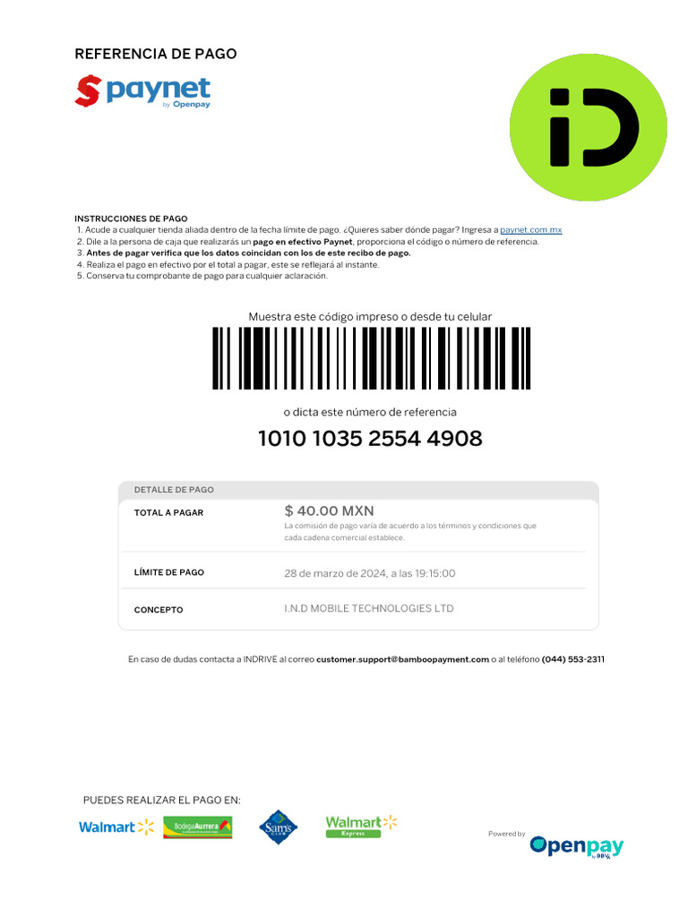 Instrucciones de Pago Paynet 2024 | PDF