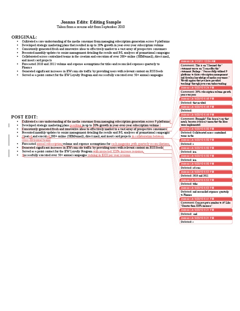 Editing Sample | PDF | Business