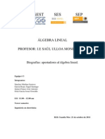 Biografias de Los A Port Adores Al Algebra Lineal