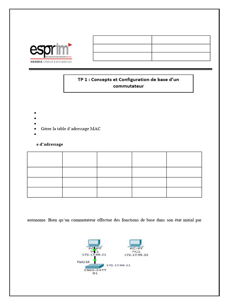 Configuration et gestion des commutateurs | PDF | Ethernet ...
