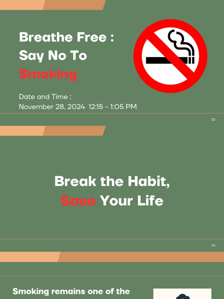 Breathe Free: Say No to Smoking | PDF | Smoking | Smoking Cessation