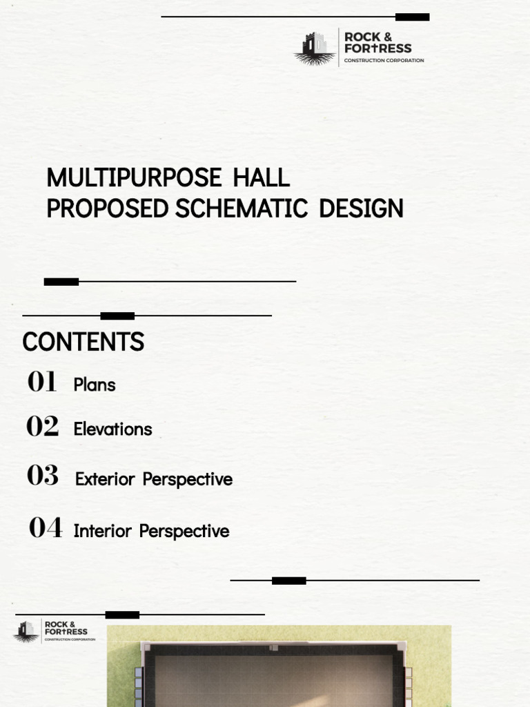 Multipurpose Hall Design Plans | PDF