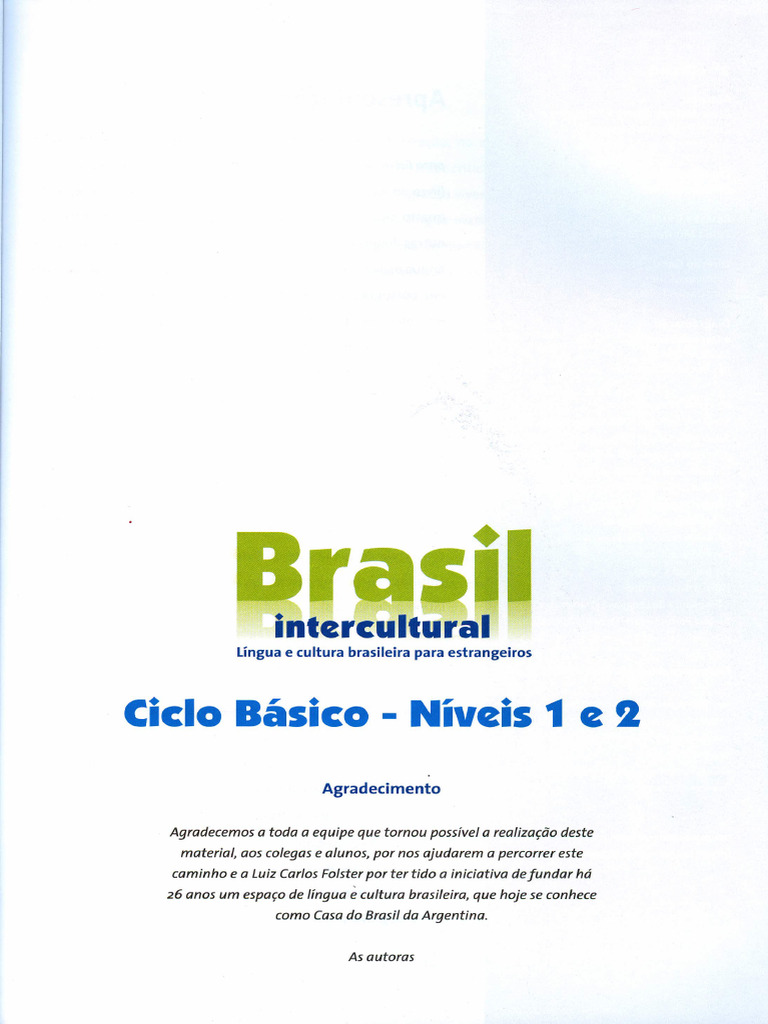 BR Interc - Libro Alumno Nivel 1 e 2 - COMPLETO | PDF