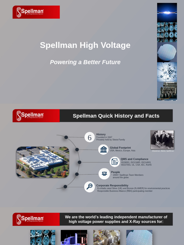Spellman Corporate Profile | PDF | Reliability Engineering | Supply Chain
