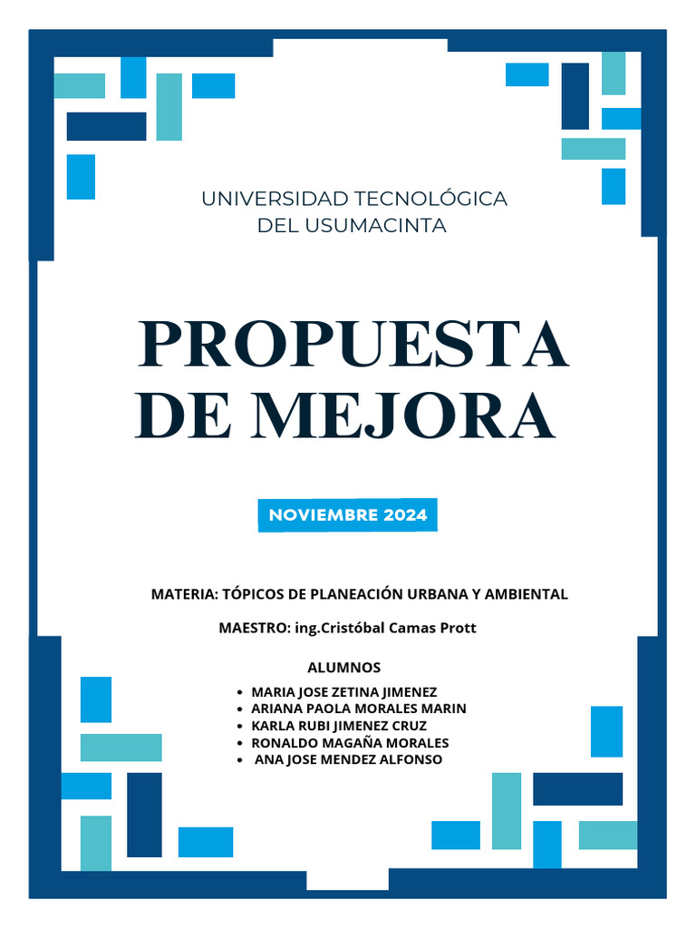 Propuesta de Mejora Ambiental en Villahermosa | PDF | Entorno natural ...