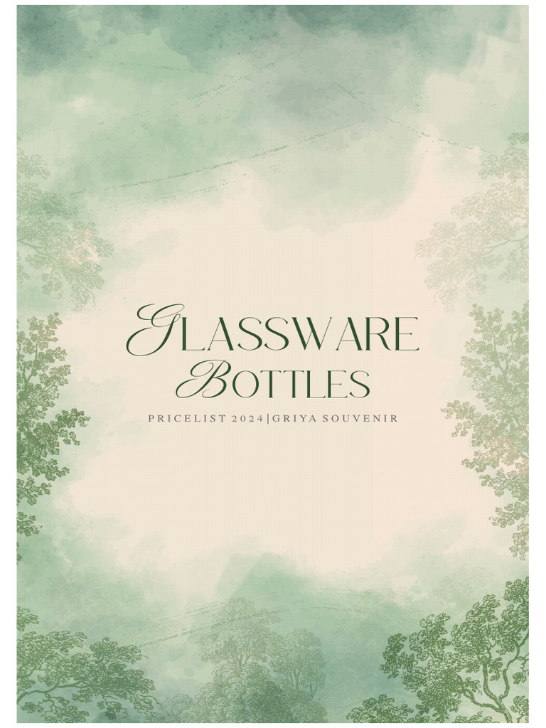 2024 Glassware Price List | PDF