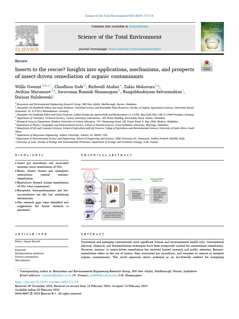 Insects To The Rescue | PDF | Environmental Remediation | Pesticide