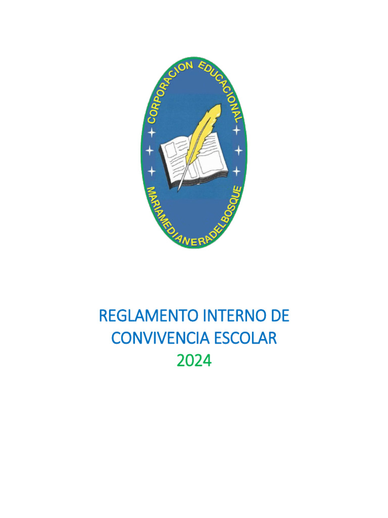 Reglamento Interno de Convivencia Escolar 2024 | PDF | Escuelas ...