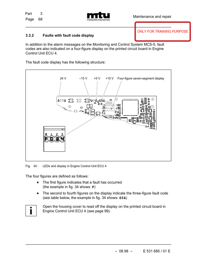 ECU-4 Fault Code List | PDF