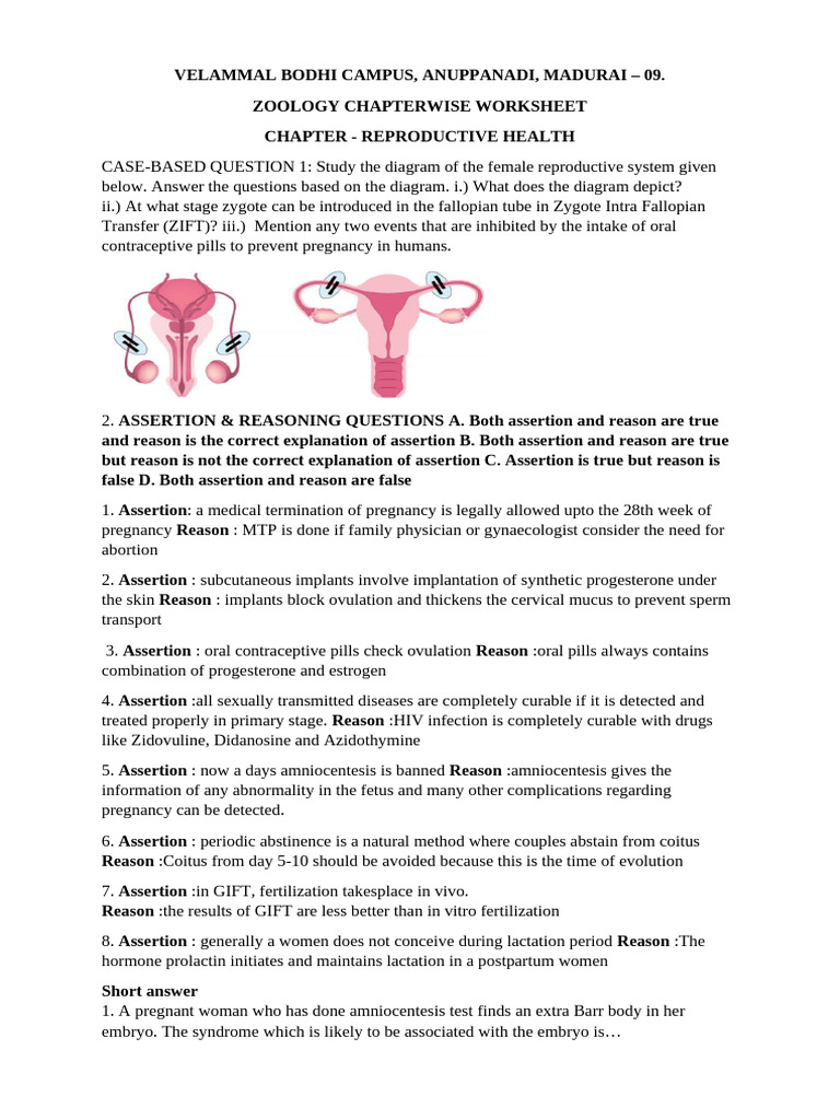 REPRODUCTIVE HEALTH. Competency Worksheet | PDF | Sexual Intercourse ...