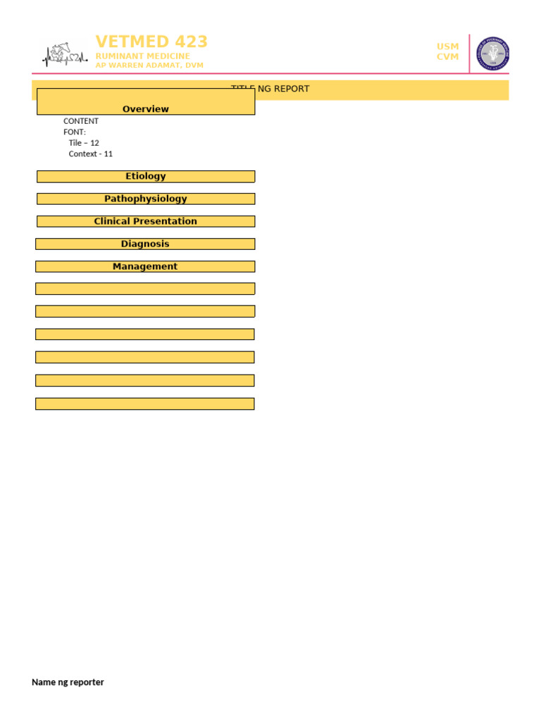 RuminantMed Format | PDF