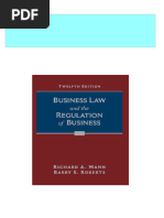 Complete Download Business Law and The Regulation of Business ...