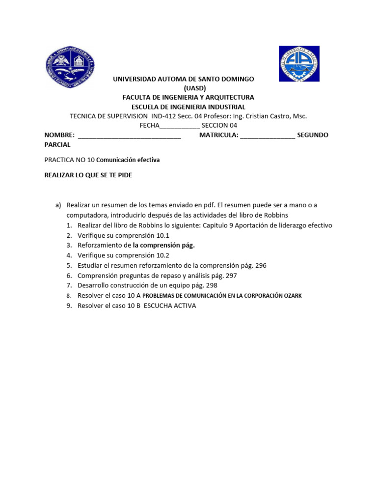 Practica No. 10 | PDF