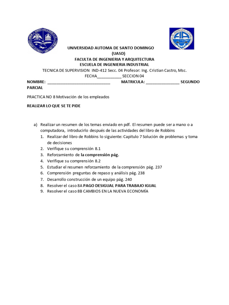 Practica No. 8 | PDF