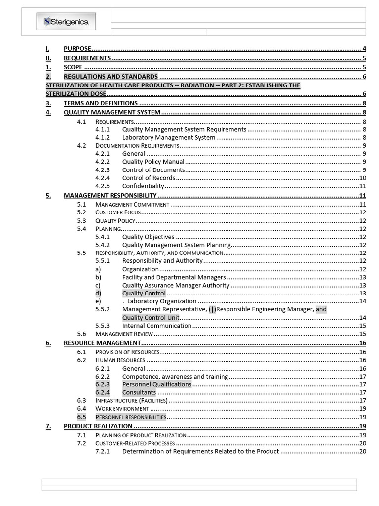 G-POL-001 - Quality Policy Manual - 58167 | PDF | Medical Device ...
