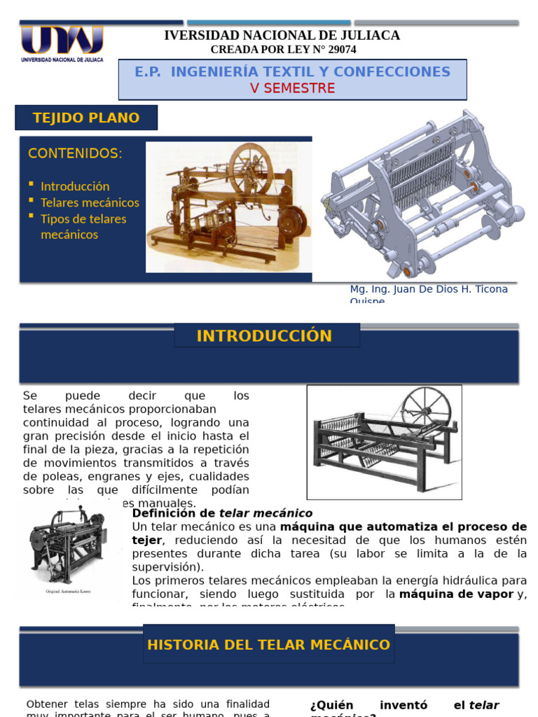 El Telar Mecánico de Cartwright | PDF | Telar | Industria textil